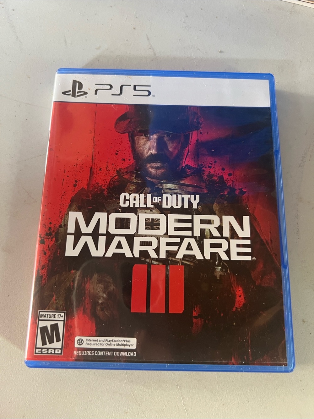 Sony PS5 Call of Duty: Modern Warfare III - Red and Black Cover